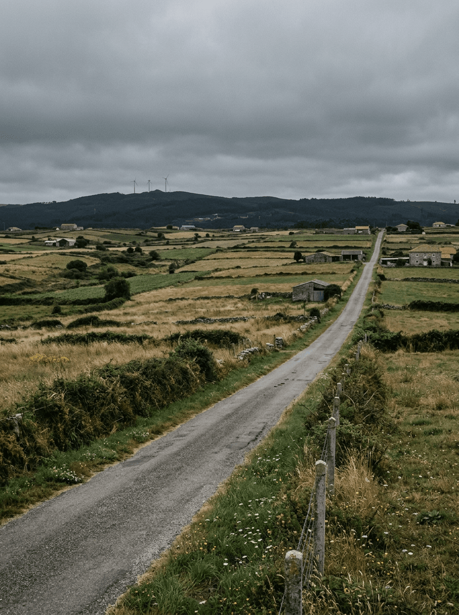 Paisaje industrial-rural del noroeste de Galicia